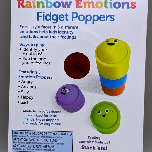 Learning Resources Rainbow Emotions Fidget Poppers‎ Sensory Emotional Fine Motor - Picture 3 of 3